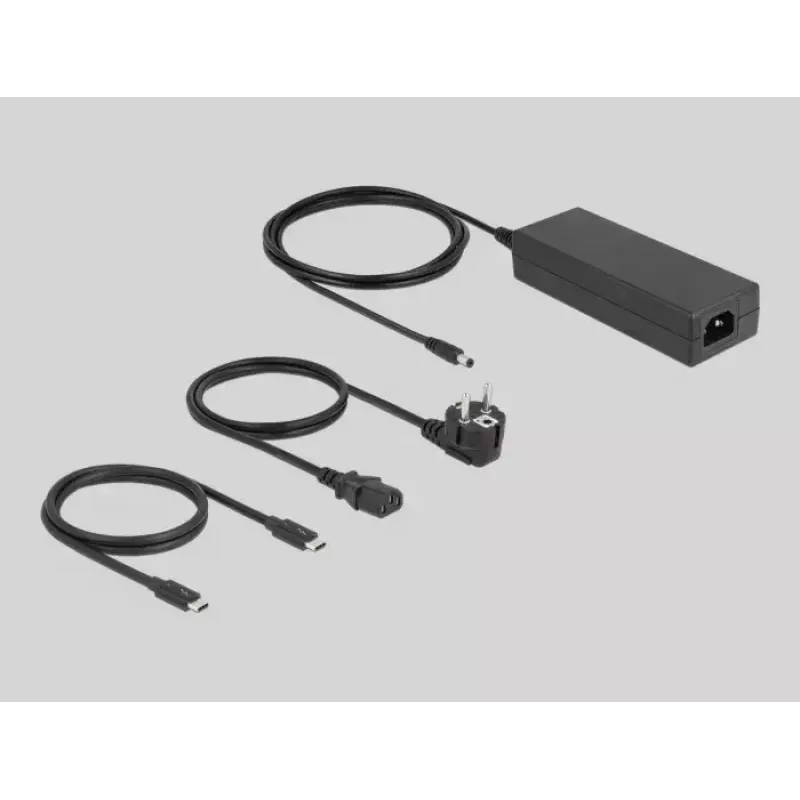 DeLOCK Thunderbolt 4 centrmezgls, 3 pieslēgvietas, USB 10 Gbps Type-A, 8K