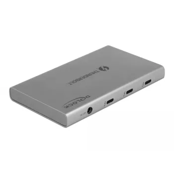 DeLOCK Thunderbolt 4 centrmezgls, 3 pieslēgvietas, USB 10 Gbps Type-A, 8K
