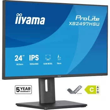 iiyama ProLite XB2497HSU-B1 datora monitors 60,5 cm (23,8 collas) 1920 x 1080 pikseļi Full HD LED melns