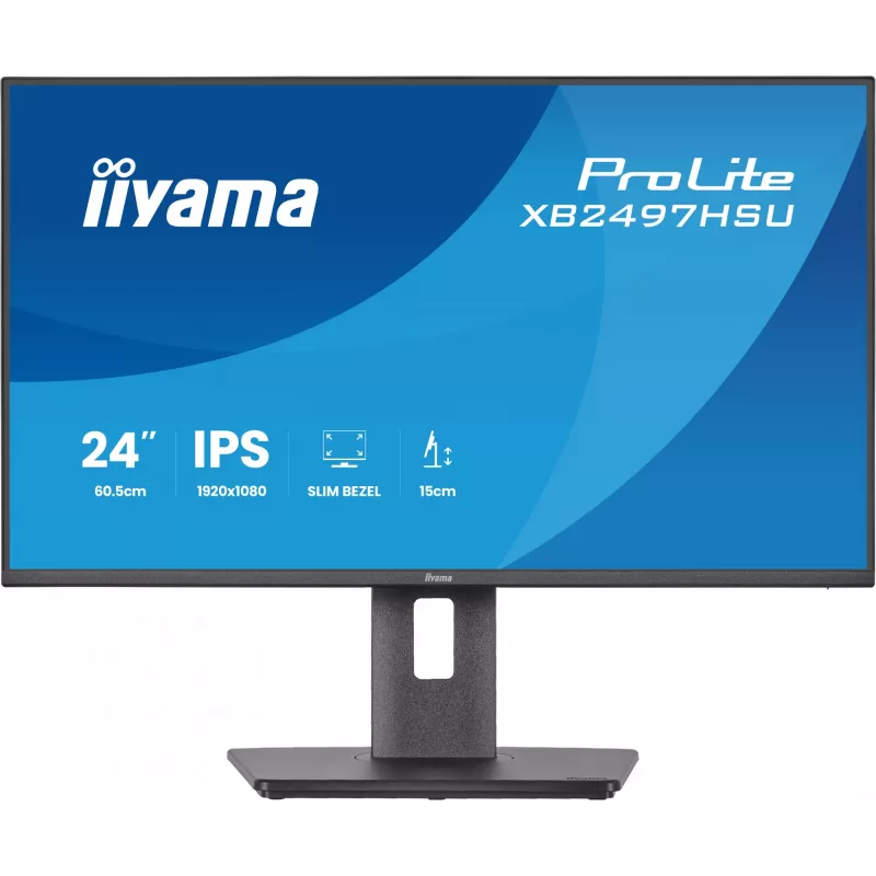 iiyama ProLite XB2497HSU-B1 datora monitors 60,5 cm (23,8 collas) 1920 x 1080 pikseļi Full HD LED melns