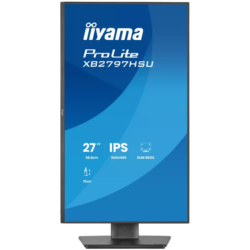 iiyama ProLite XB2797HSU-B1 datora monitors 68,6 cm (27 collas) 1920 x 1080 pikseļi Full HD LED Melns