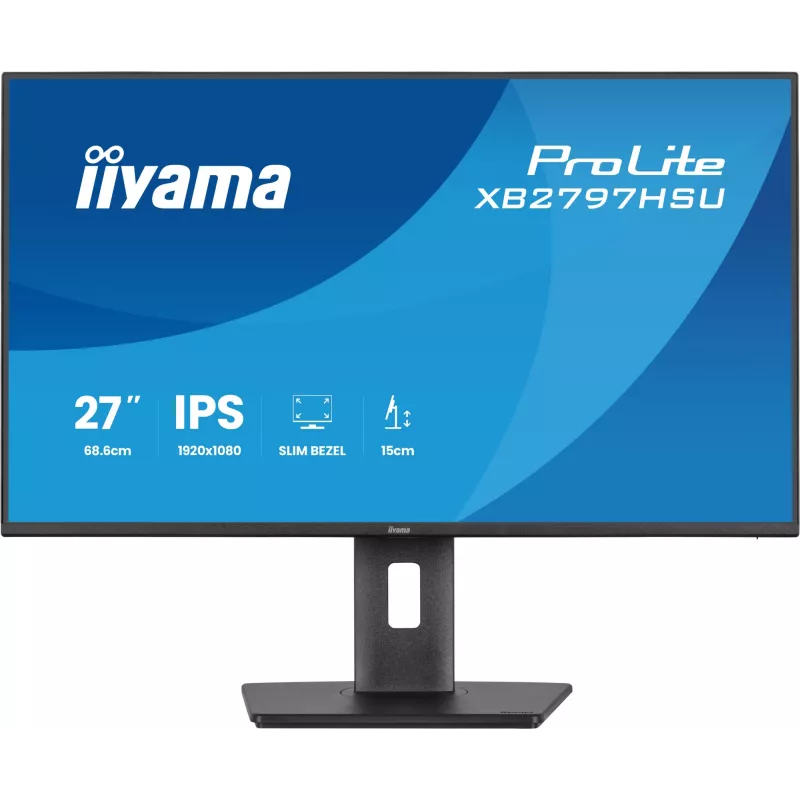 iiyama ProLite XB2797HSU-B1 datora monitors 68,6 cm (27 collas) 1920 x 1080 pikseļi Full HD LED Melns