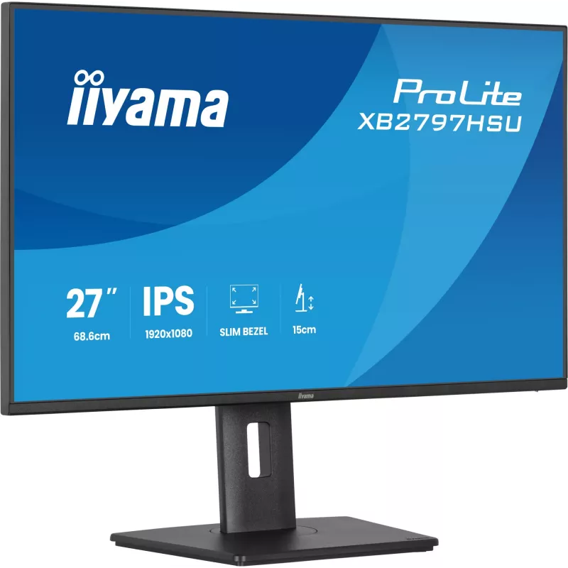 iiyama ProLite XB2797HSU-B1 datora monitors 68,6 cm (27 collas) 1920 x 1080 pikseļi Full HD LED Melns