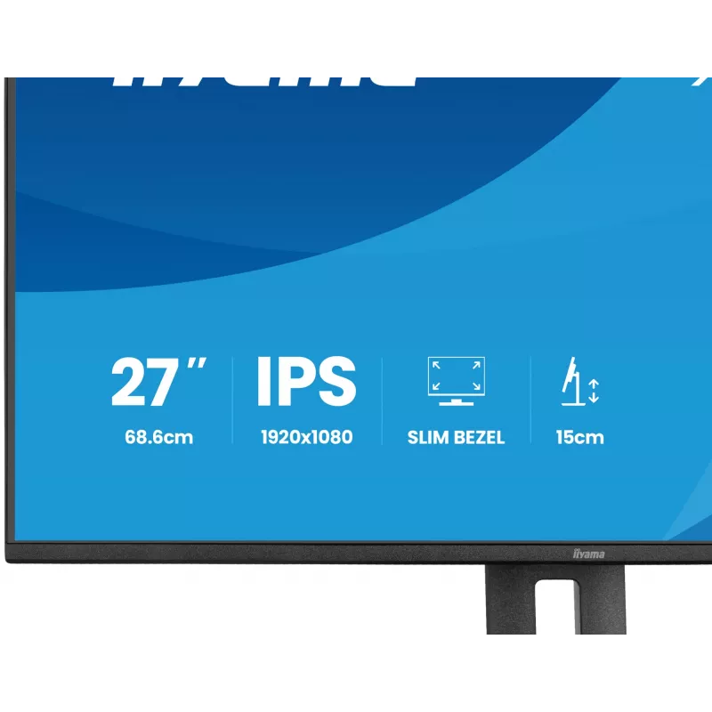 iiyama ProLite XB2797HSU-B1 datora monitors 68,6 cm (27 collas) 1920 x 1080 pikseļi Full HD LED Melns