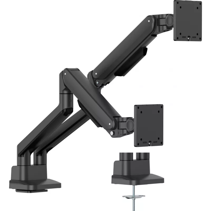 Monitoru galda stiprinājums IIYAMA DS4002C-B1 61–81.3 cm (24–32 collu) ekrāniem, VESA 75×75–100×100, skava/caurums, melns