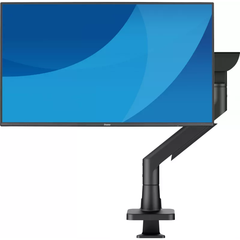 Monitora galda stiprinājums IIYAMA DS6001C-B1 49 collu (124,5 cm) ekrāniem, skava/caurums, VESA 75x75–100x100, augstumā regulējams, slīpums -60–50°, melns