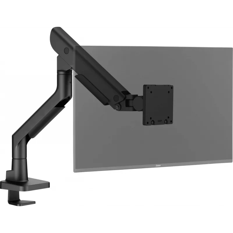 Monitora galda stiprinājums IIYAMA DS6001C-B1 49 collu (124,5 cm) ekrāniem, skava/caurums, VESA 75x75–100x100, augstumā regulējams, slīpums -60–50°, melns