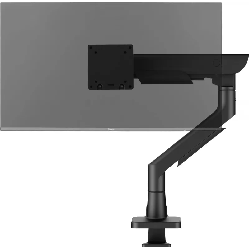 Monitora galda stiprinājums IIYAMA DS6001C-B1 49 collu (124,5 cm) ekrāniem, skava/caurums, VESA 75x75–100x100, augstumā regulējams, slīpums -60–50°, melns