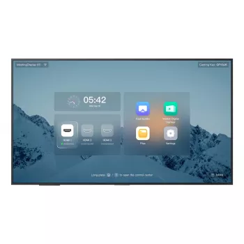 Yealink MeetingDisplay 65 collas 65 collu 4K UHD IPS Android 13 sanāksmju displejs ar iebūvētiem skaļruņiem, 3840×2160, VESA 400×400