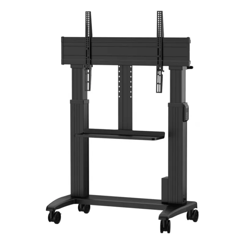 Riteņu pamatne Yealink MB-FS-Lift — grīdas izvietojums, melna, 87 kg kravnesība, 600×1100 mm