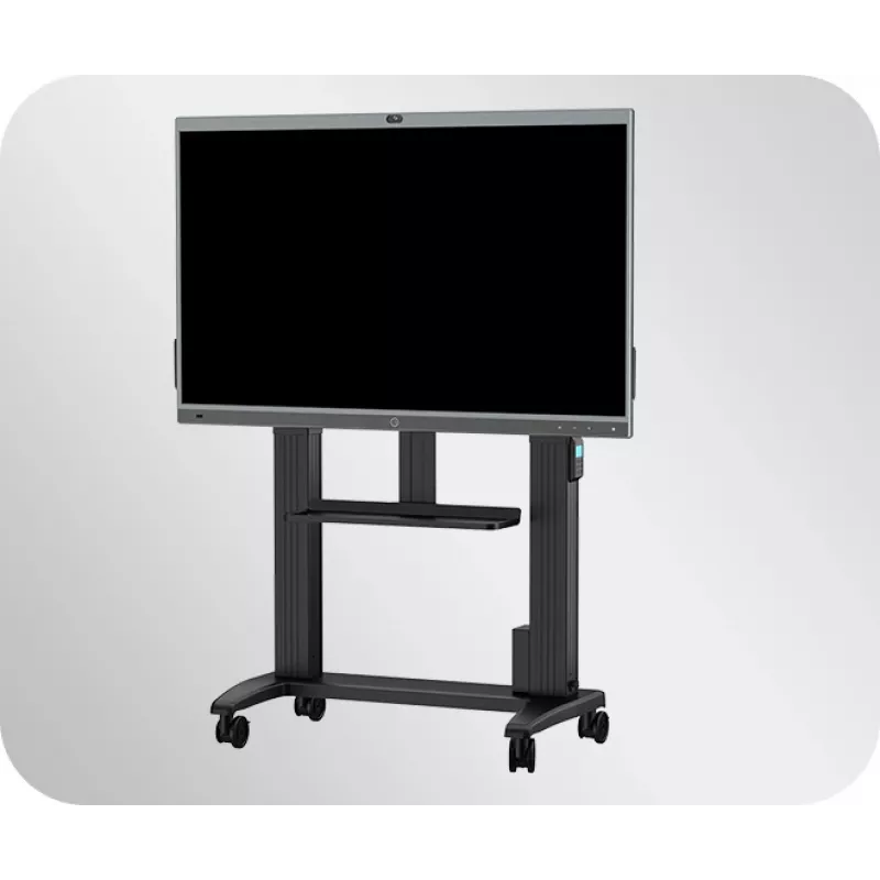 Riteņu pamatne Yealink MB-FS-Lift — grīdas izvietojums, melna, 87 kg kravnesība, 600×1100 mm
