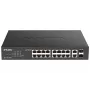 D-Link DGS-1100-18PV2 tīkla slēdzis Pārvaldāms L2 Gigabit Ethernet (10/100/1000) Power over Ethernet (PoE) 1U Melns