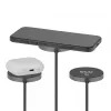 Bezvadu uzlādes paliktnis CLUB3D CAC-3027 Qi2 25W MagSafe-saderīgs magnētiskais paliktnis, līdzstrāvas iekštelpu lādētājs, 1 m kabelis, melns