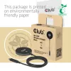 Bezvadu uzlādes paliktnis CLUB3D CAC-3027 Qi2 25W MagSafe-saderīgs magnētiskais paliktnis, līdzstrāvas iekštelpu lādētājs, 1 m kabelis, melns