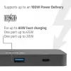 KVM slēdzis club 3d Dual USB-C uz HDMI, 2 portu, 4K UHD 3840x2160, USB-C konsole, 65W PD, melns