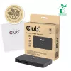 KVM slēdzis club 3d Dual USB-C uz HDMI, 2 portu, 4K UHD 3840x2160, USB-C konsole, 65W PD, melns