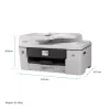 Daudzfunkciju tintes printeris Brother MFC-J6760DW — A3, 1200 x 4800 DPI, 31 lpp./min, Wi‑Fi, Ethernet