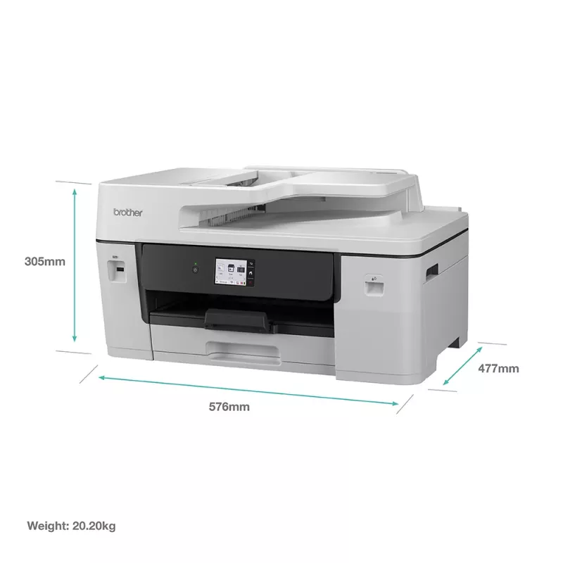 Daudzfunkciju tintes printeris Brother MFC-J6760DW — A3, 1200 x 4800 DPI, 31 lpp./min, Wi‑Fi, Ethernet