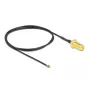 Koaksiālais kabelis DeLOCK 12660 0,5 m RP-SMA MHF 4L LK melns
