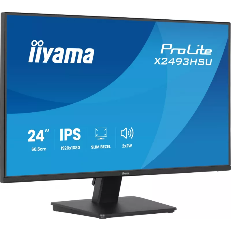 Monitors IIYAMA X2493HSU-B1 24 collas (60,5 cm) IPS 16:10 HDMI DisplayPort 2×USB