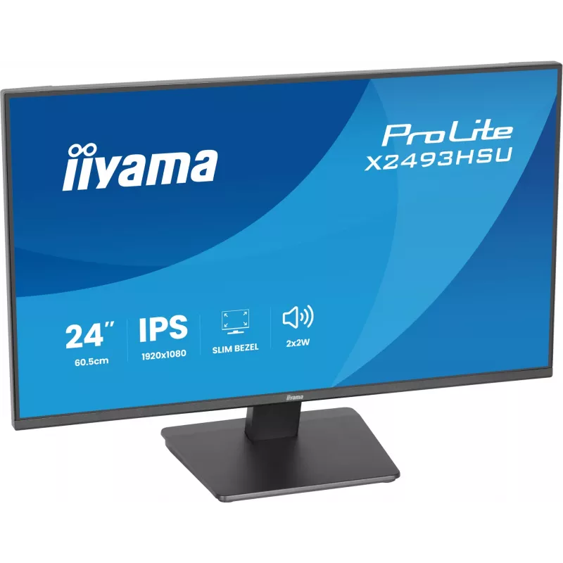 Monitors IIYAMA X2493HSU-B1 24 collas (60,5 cm) IPS 16:10 HDMI DisplayPort 2×USB