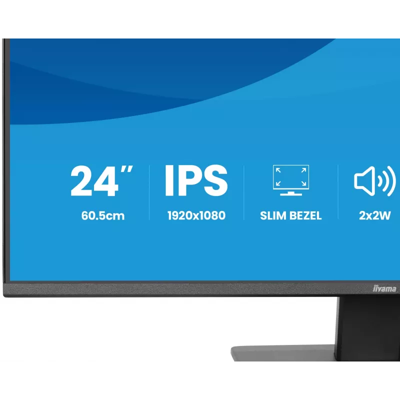 Monitors IIYAMA X2493HSU-B1 24 collas (60,5 cm) IPS 16:10 HDMI DisplayPort 2×USB