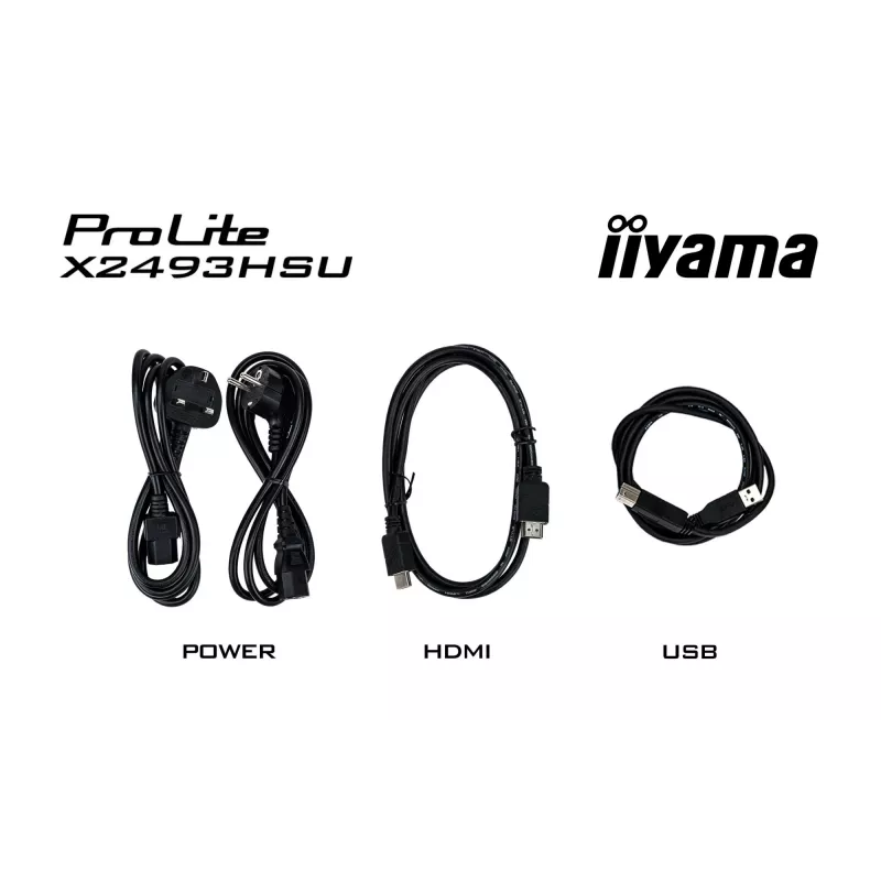 Monitors IIYAMA X2493HSU-B1 24 collas (60,5 cm) IPS 16:10 HDMI DisplayPort 2×USB