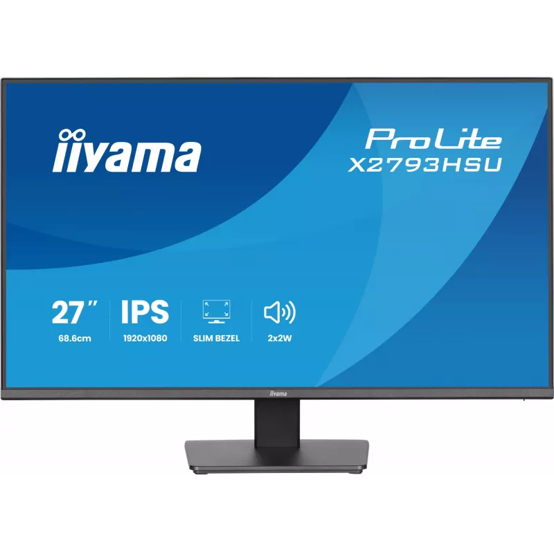 iiyama ProLite X2793HSU-B1 datora monitors, 68,6 cm (27 collas), 1920 x 1080 pikseļi, Full HD LED, melns