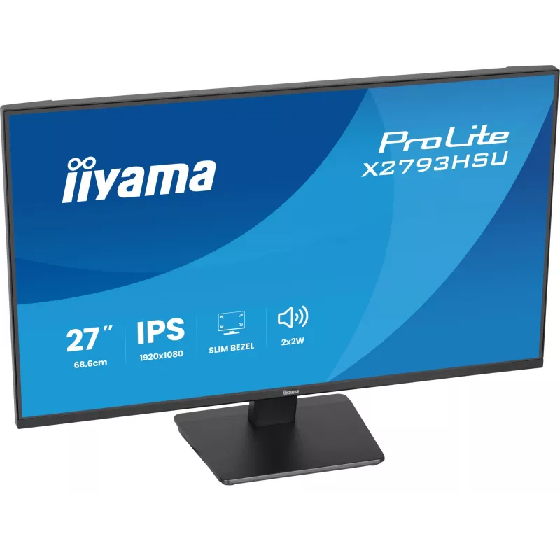iiyama ProLite X2793HSU-B1 datora monitors, 68,6 cm (27 collas), 1920 x 1080 pikseļi, Full HD LED, melns