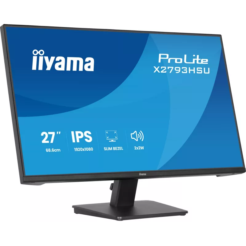 iiyama ProLite X2793HSU-B1 datora monitors, 68,6 cm (27 collas), 1920 x 1080 pikseļi, Full HD LED, melns