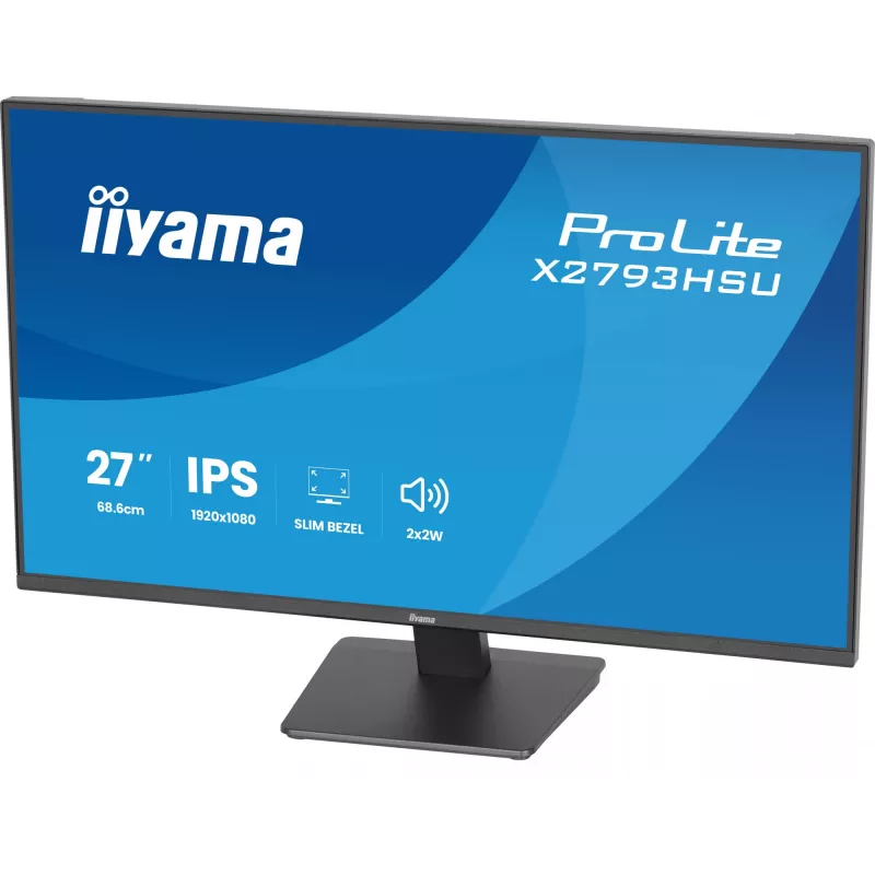 iiyama ProLite X2793HSU-B1 datora monitors, 68,6 cm (27 collas), 1920 x 1080 pikseļi, Full HD LED, melns