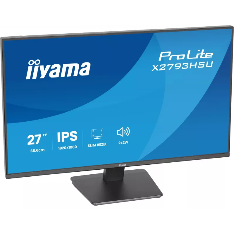 iiyama ProLite X2793HSU-B1 datora monitors, 68,6 cm (27 collas), 1920 x 1080 pikseļi, Full HD LED, melns