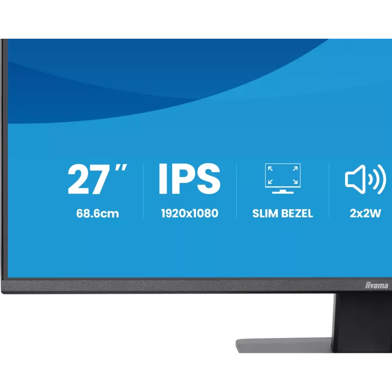 iiyama ProLite X2793HSU-B1 datora monitors, 68,6 cm (27 collas), 1920 x 1080 pikseļi, Full HD LED, melns