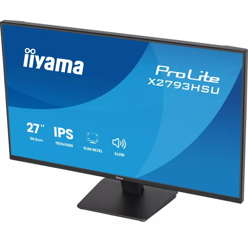 iiyama ProLite X2793HSU-B1 datora monitors, 68,6 cm (27 collas), 1920 x 1080 pikseļi, Full HD LED, melns