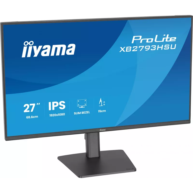 iiyama ProLite XB2793HSU-B1 datora monitors 68,6 cm (27 collas) 1920 x 1080 pikseļi Full HD LED Melns