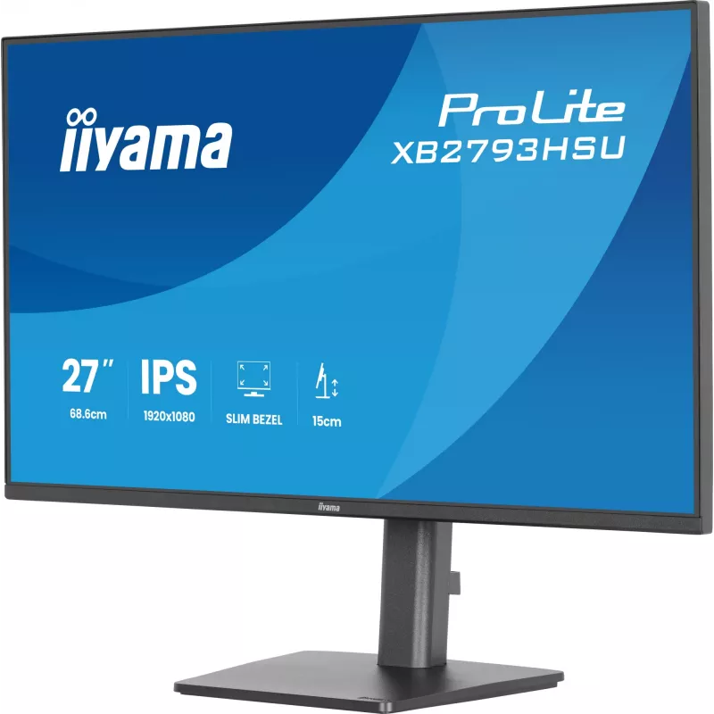 iiyama ProLite XB2793HSU-B1 datora monitors 68,6 cm (27 collas) 1920 x 1080 pikseļi Full HD LED Melns