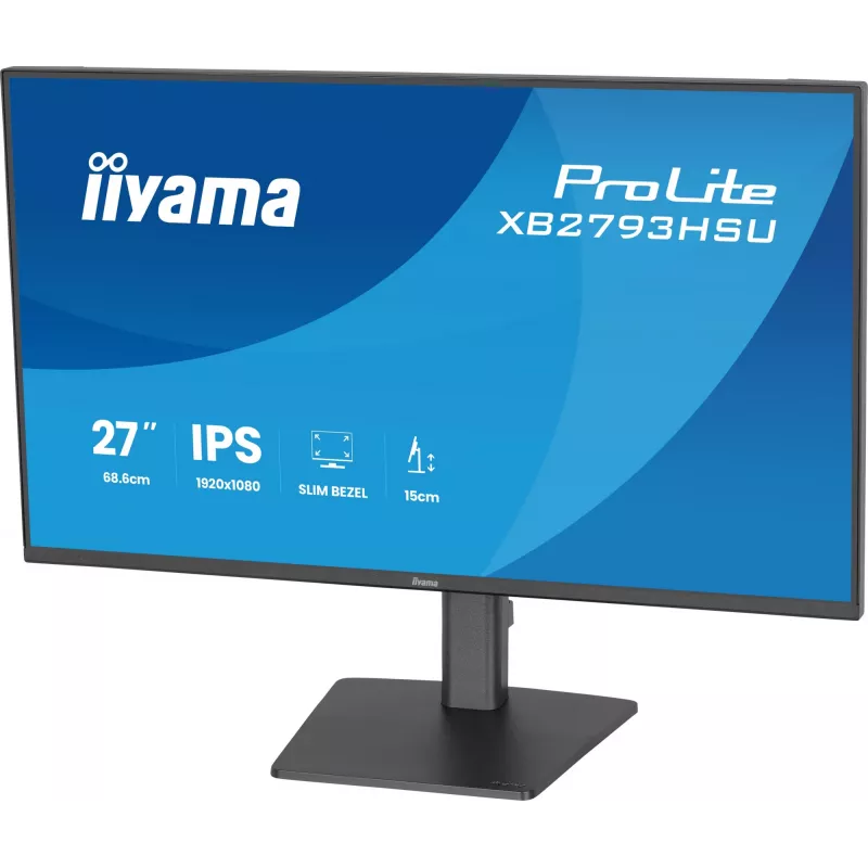 iiyama ProLite XB2793HSU-B1 datora monitors 68,6 cm (27 collas) 1920 x 1080 pikseļi Full HD LED Melns
