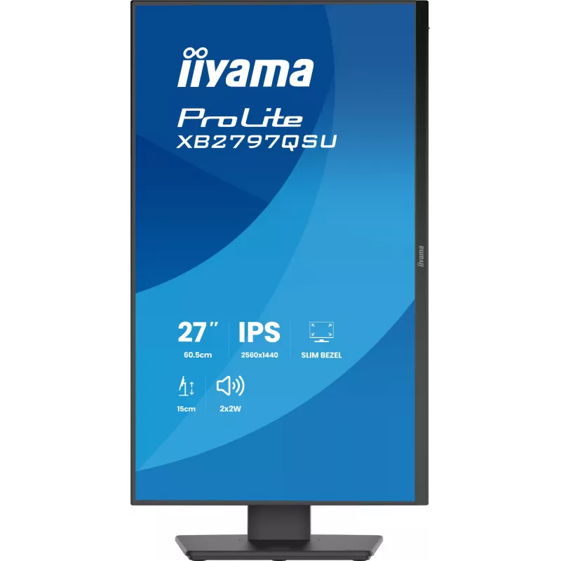 iiyama ProLite XB2797QSU-B1 datora monitors 68,6 cm (27 collas) 2560 x 1440 pikseļi Quad HD LED melns