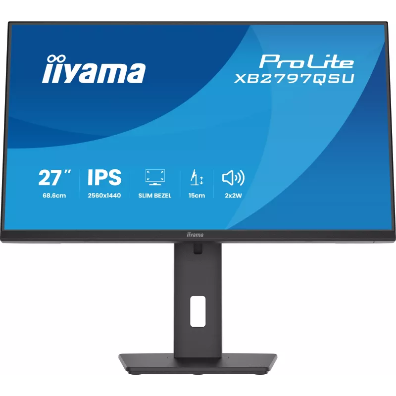 iiyama ProLite XB2797QSU-B1 datora monitors 68,6 cm (27 collas) 2560 x 1440 pikseļi Quad HD LED melns
