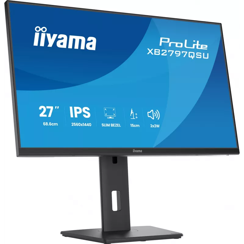 iiyama ProLite XB2797QSU-B1 datora monitors 68,6 cm (27 collas) 2560 x 1440 pikseļi Quad HD LED melns