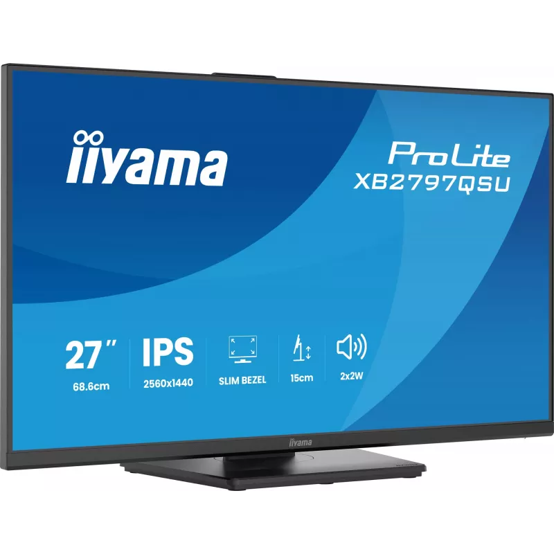 iiyama ProLite XB2797QSU-B1 datora monitors 68,6 cm (27 collas) 2560 x 1440 pikseļi Quad HD LED melns