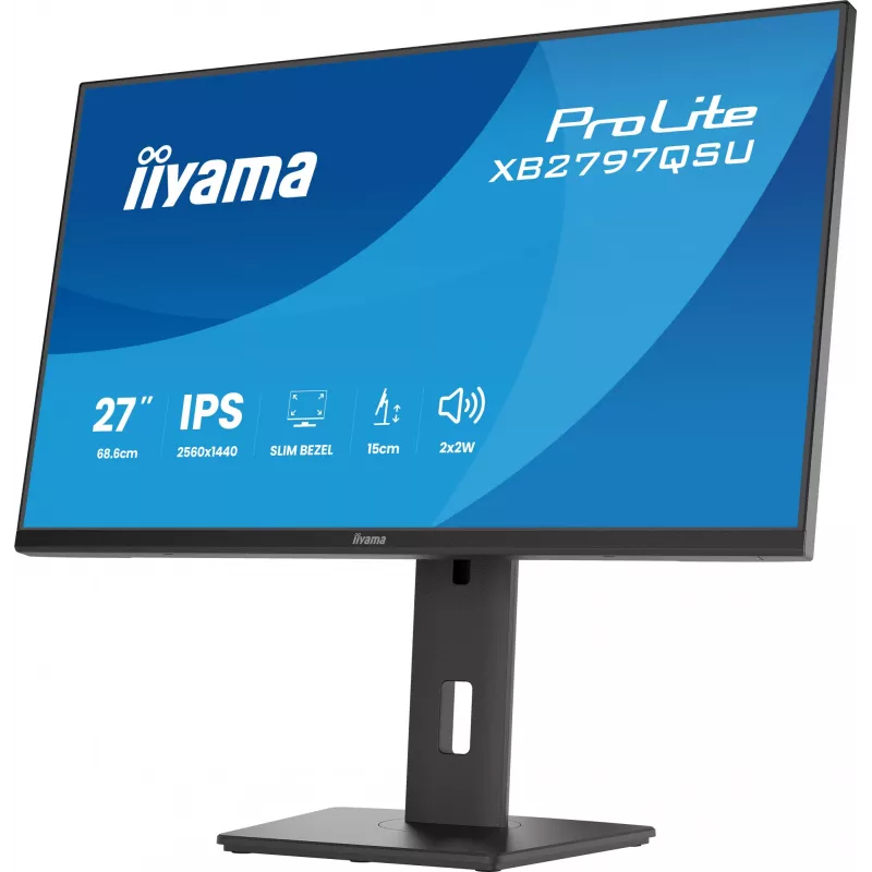 iiyama ProLite XB2797QSU-B1 datora monitors 68,6 cm (27 collas) 2560 x 1440 pikseļi Quad HD LED melns