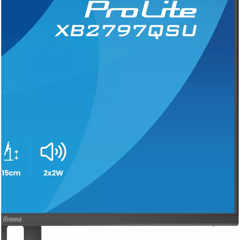 iiyama ProLite XB2797QSU-B1 datora monitors 68,6 cm (27 collas) 2560 x 1440 pikseļi Quad HD LED melns