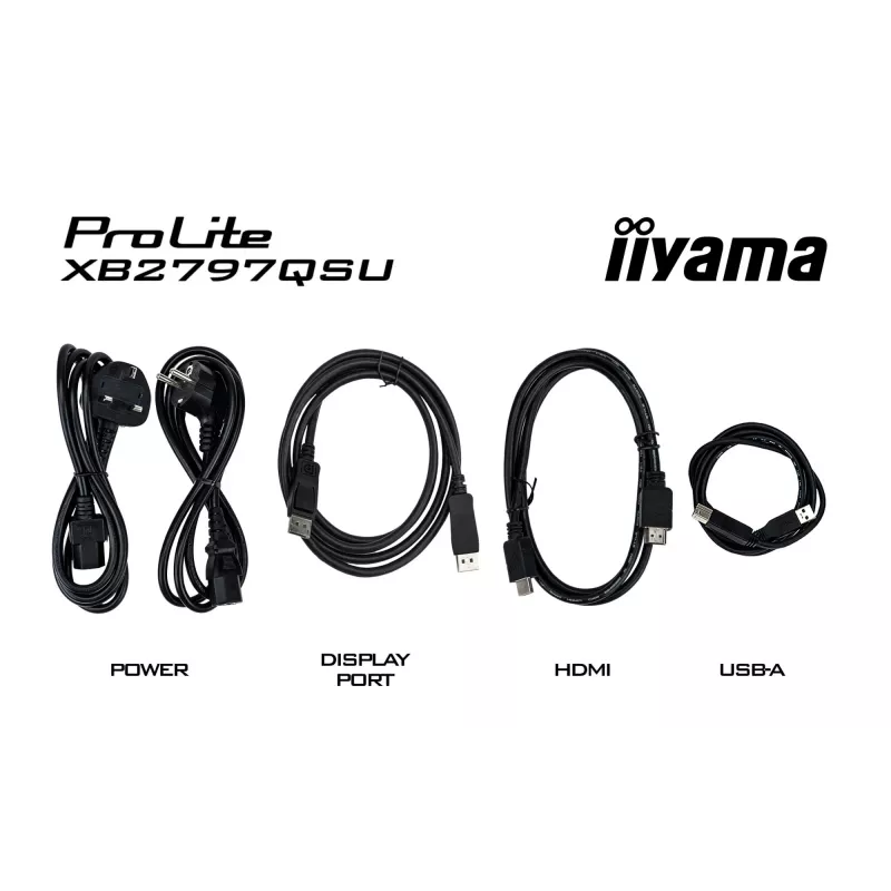 iiyama ProLite XB2797QSU-B1 datora monitors 68,6 cm (27 collas) 2560 x 1440 pikseļi Quad HD LED melns