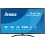 43 collu IIYAMA ProLite X4373UHSU-B2 LED 4K Ultra HD monitors, 3840×2160, VA panelis, 3 ms, 450 cd/m², USB 3.2 centrmezgls, skaļruņi, VESA, melns