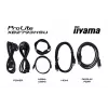 43 collu IIYAMA ProLite X4373UHSU-B2 LED 4K Ultra HD monitors, 3840×2160, VA panelis, 3 ms, 450 cd/m², USB 3.2 centrmezgls, skaļruņi, VESA, melns