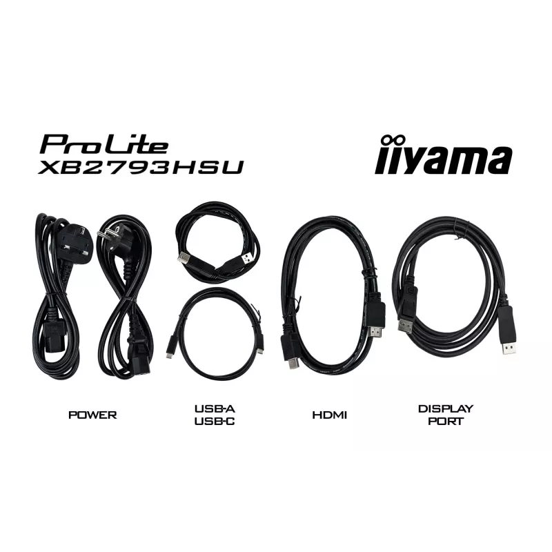 43 collu IIYAMA ProLite X4373UHSU-B2 LED 4K Ultra HD monitors, 3840×2160, VA panelis, 3 ms, 450 cd/m², USB 3.2 centrmezgls, skaļruņi, VESA, melns