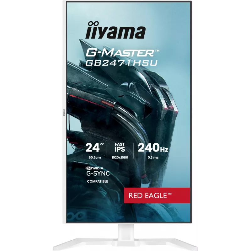 Monitors IIYAMA G-Master GB2471HSU-W1 23,8 collas (60,5 cm) Full HD HDMI/DP/USB balts