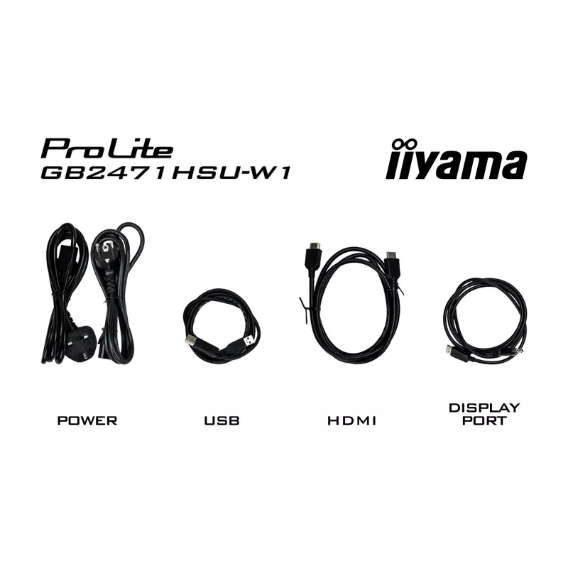 Monitors IIYAMA G-Master GB2471HSU-W1 23,8 collas (60,5 cm) Full HD HDMI/DP/USB balts