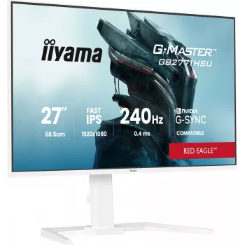 Spēļu monitors IIYAMA GB2771HSU-W1 27 collas (68,6 cm) Full HD — HDMI, DisplayPort, USB — Balts